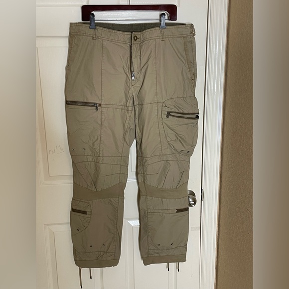 RLX Ralph Lauren Pants Rlx Ralph Lauren Military Cargo Pants 38 X 3 Tan Cotton Space